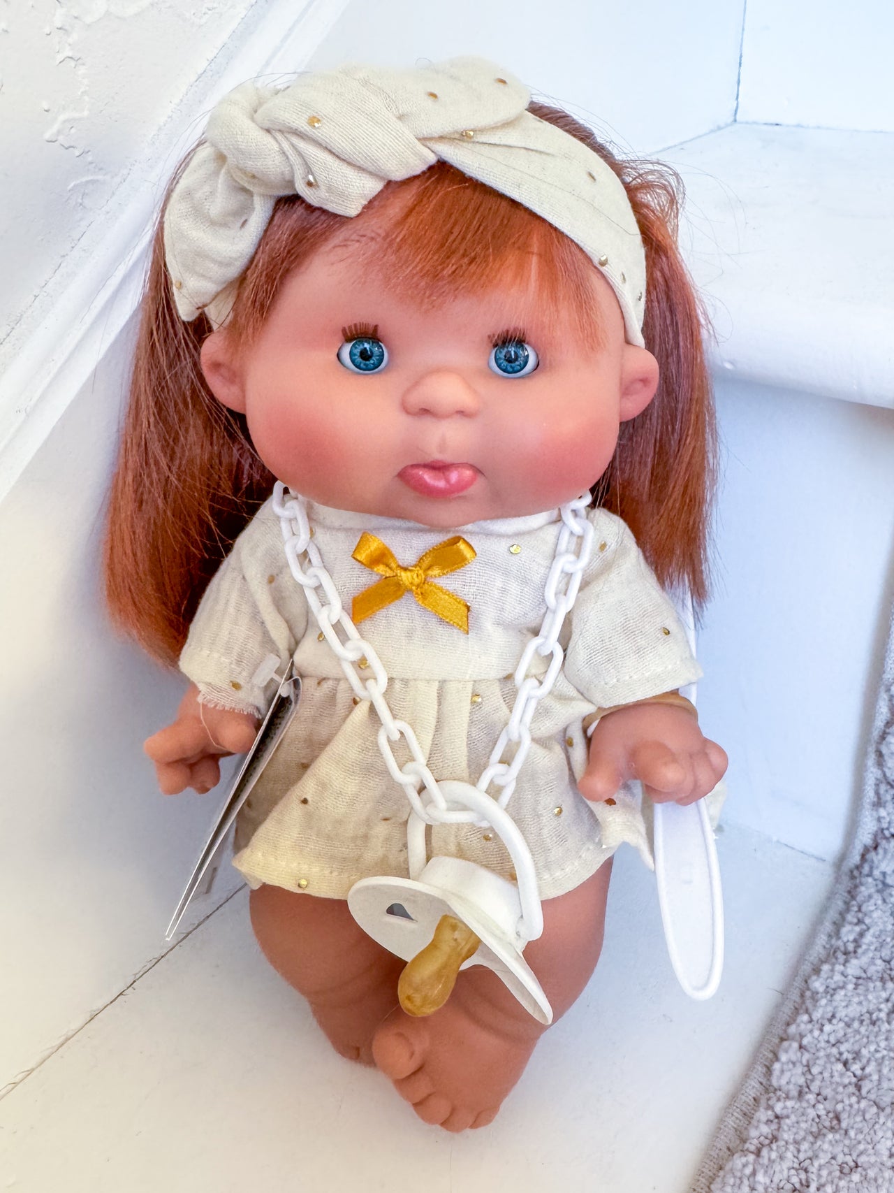 Scarlet - Pepotes 10.2" Pouty Girl Doll with Red Hair + Sleepy Eyes