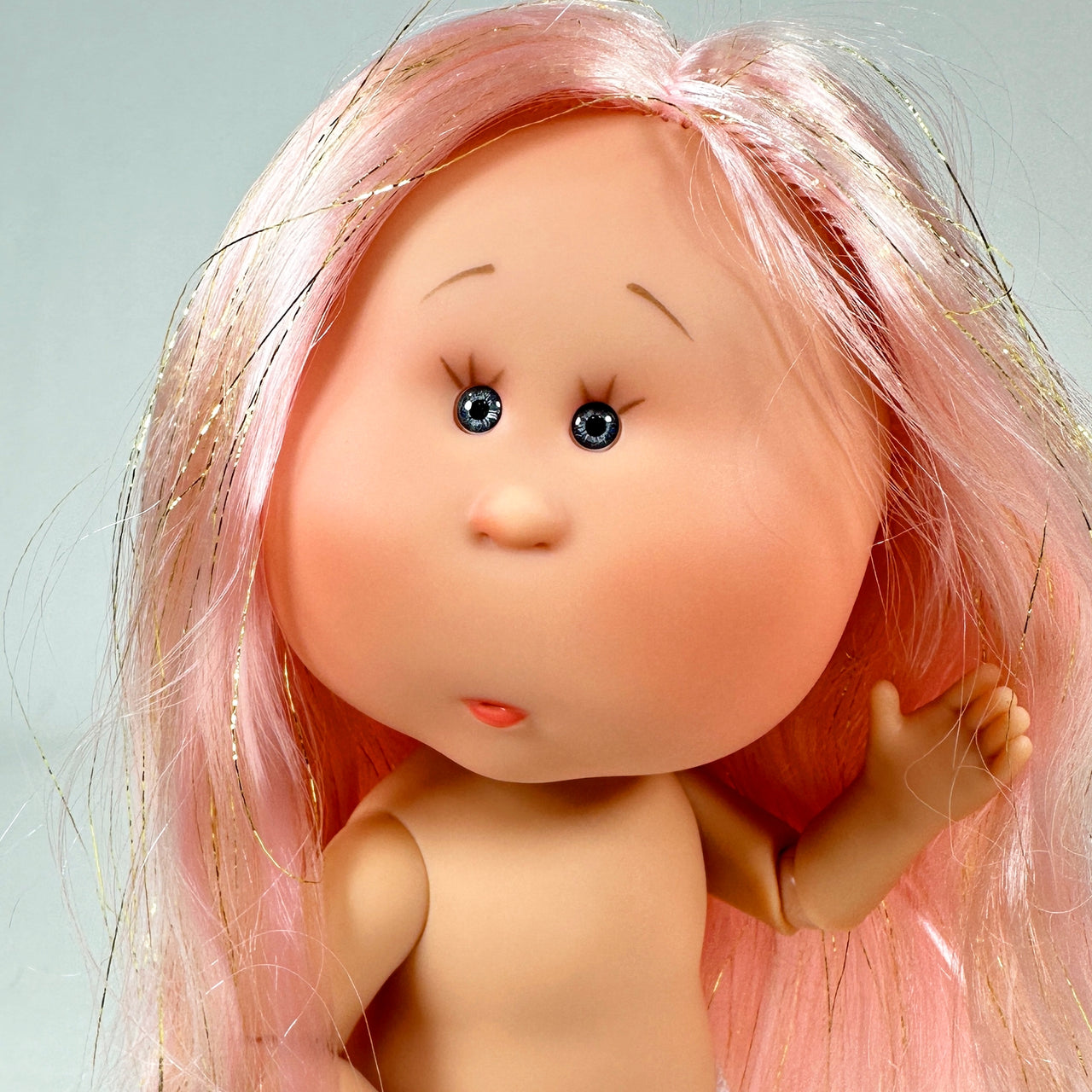 Shimmer - Mia Doll with Blush Pink Glitter Hair