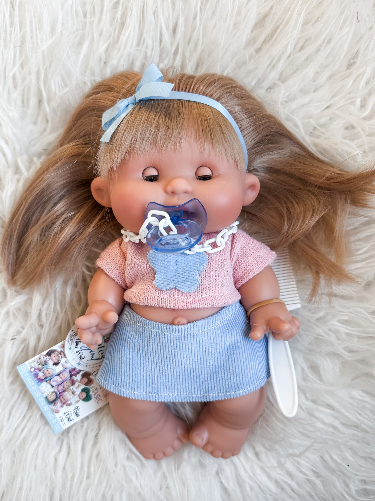 Shiloh -  Pepotes 10.2" Girl Doll with Blonde Hair + Sleepy Eyes