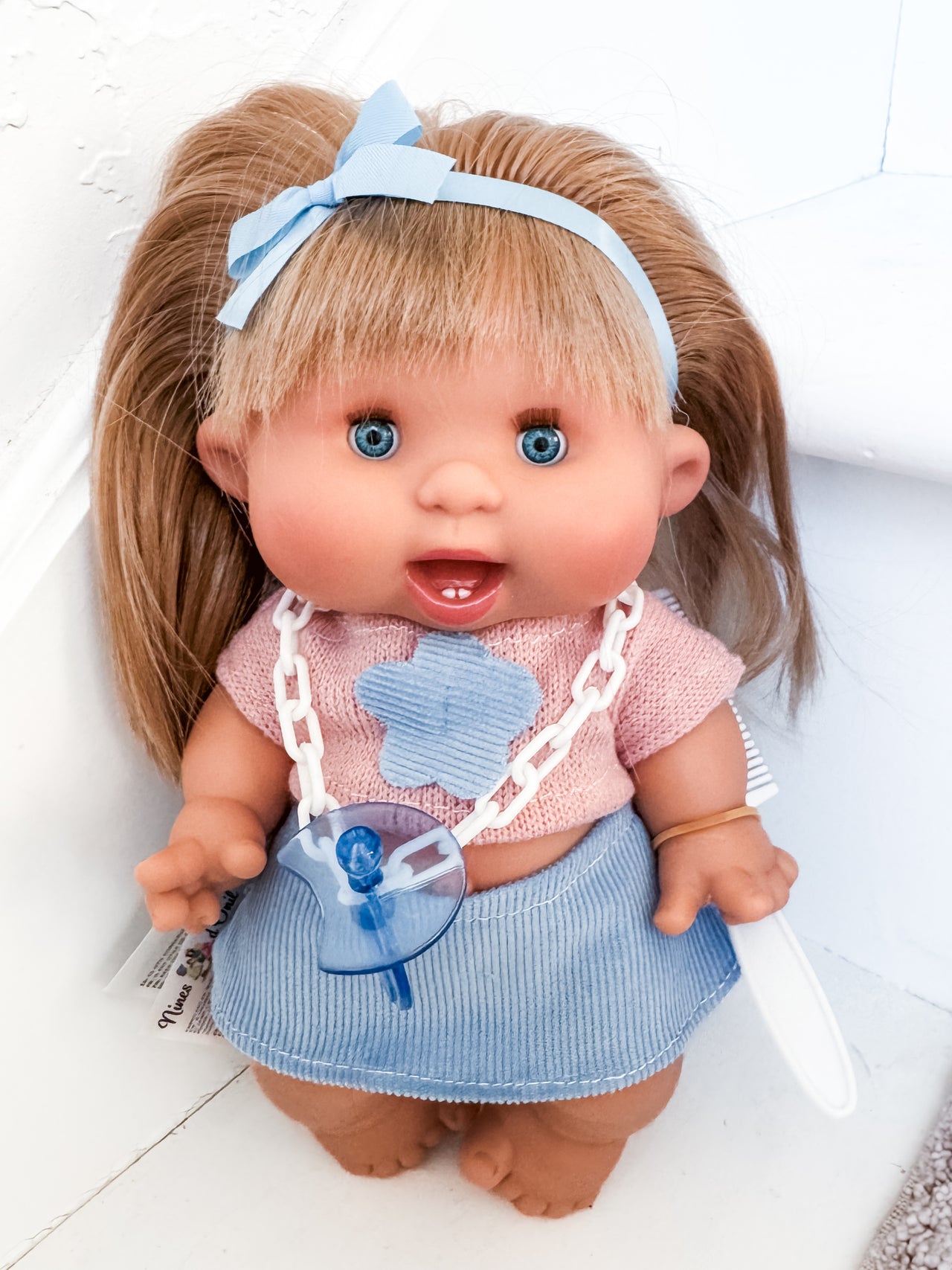 Shiloh -  Pepotes 10.2" Girl Doll with Blonde Hair + Sleepy Eyes