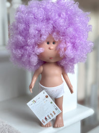 Thumbnail for Lila - Mia Doll with Curly Lavender Purple Hair