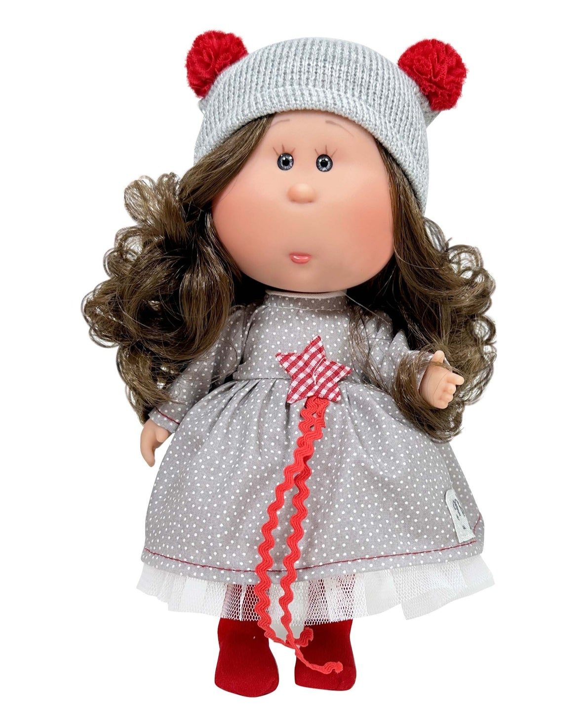 Mariah - Fully Dressed LITTLE Mia Holiday Doll with Dark Wavy Hair