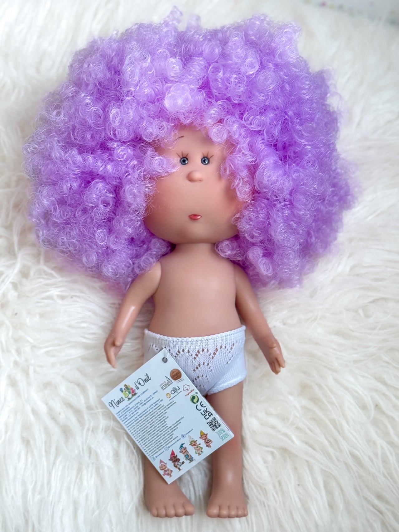 Lila - Mia Doll with Curly Lavender Purple Hair