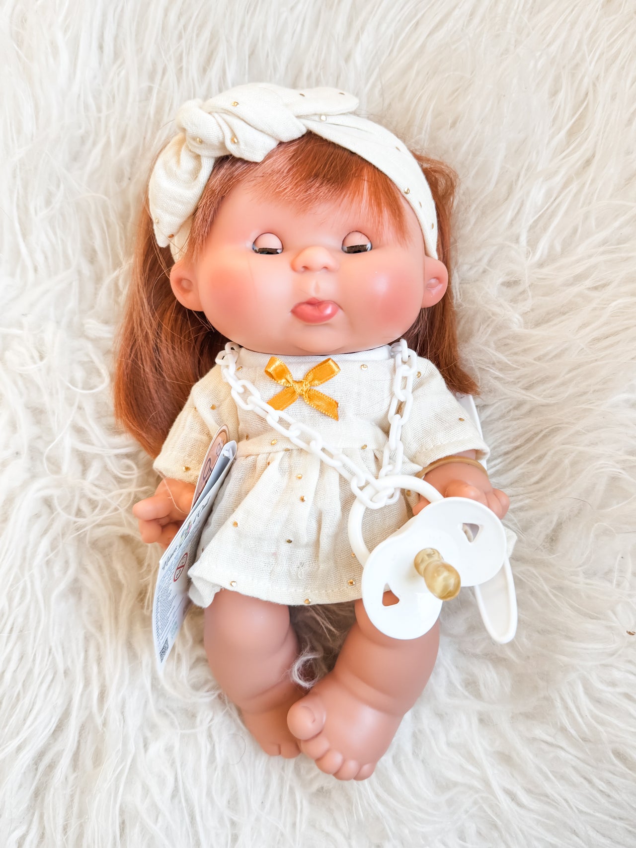 Scarlet - Pepotes 10.2" Pouty Girl Doll with Red Hair + Sleepy Eyes