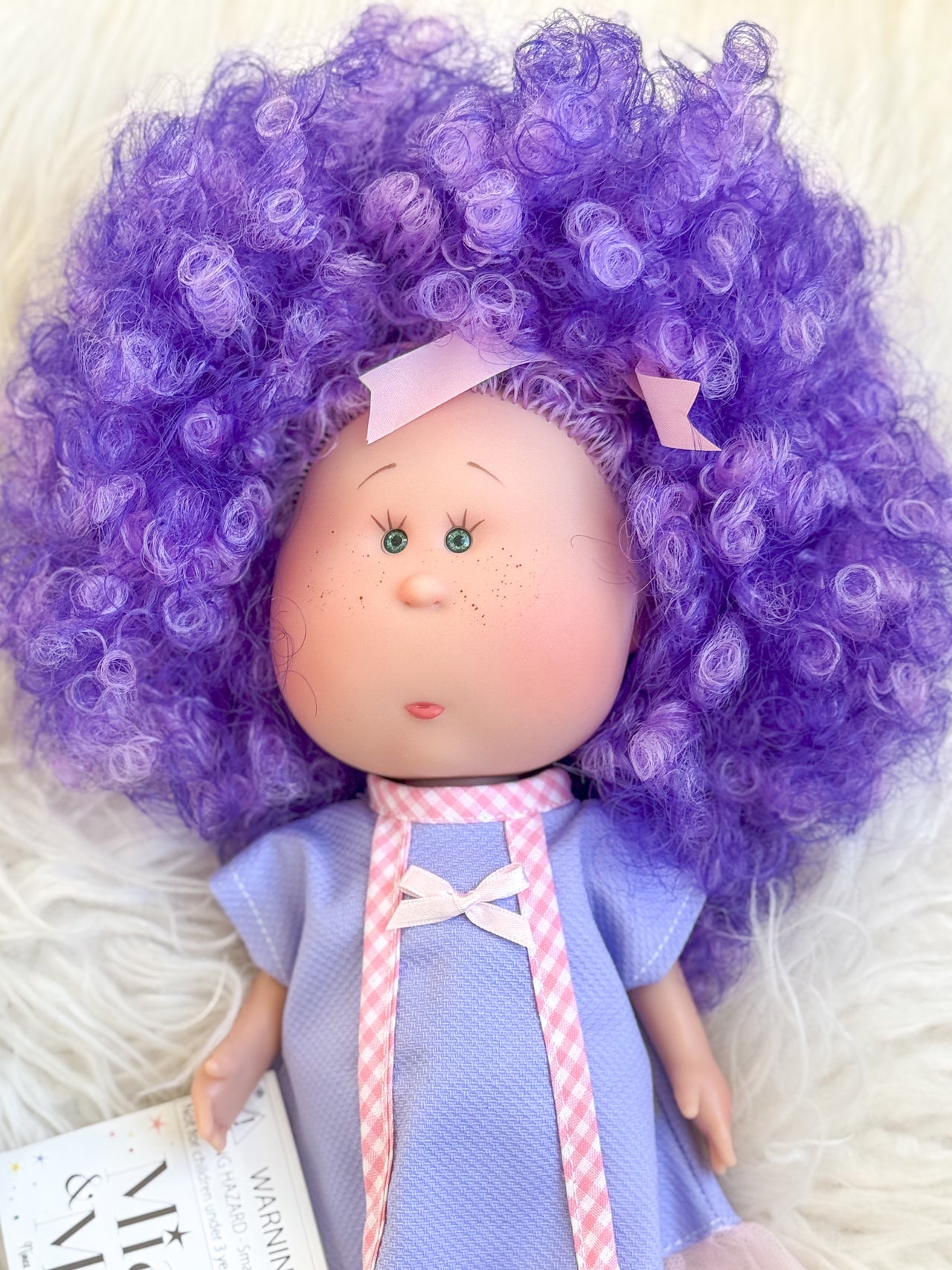 Veronica - Fully Dressed Mia Doll with Vibrant Curly Purple Hair