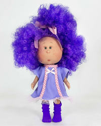 Thumbnail for Veronica - Fully Dressed Mia Doll with Vibrant Curly Purple Hair