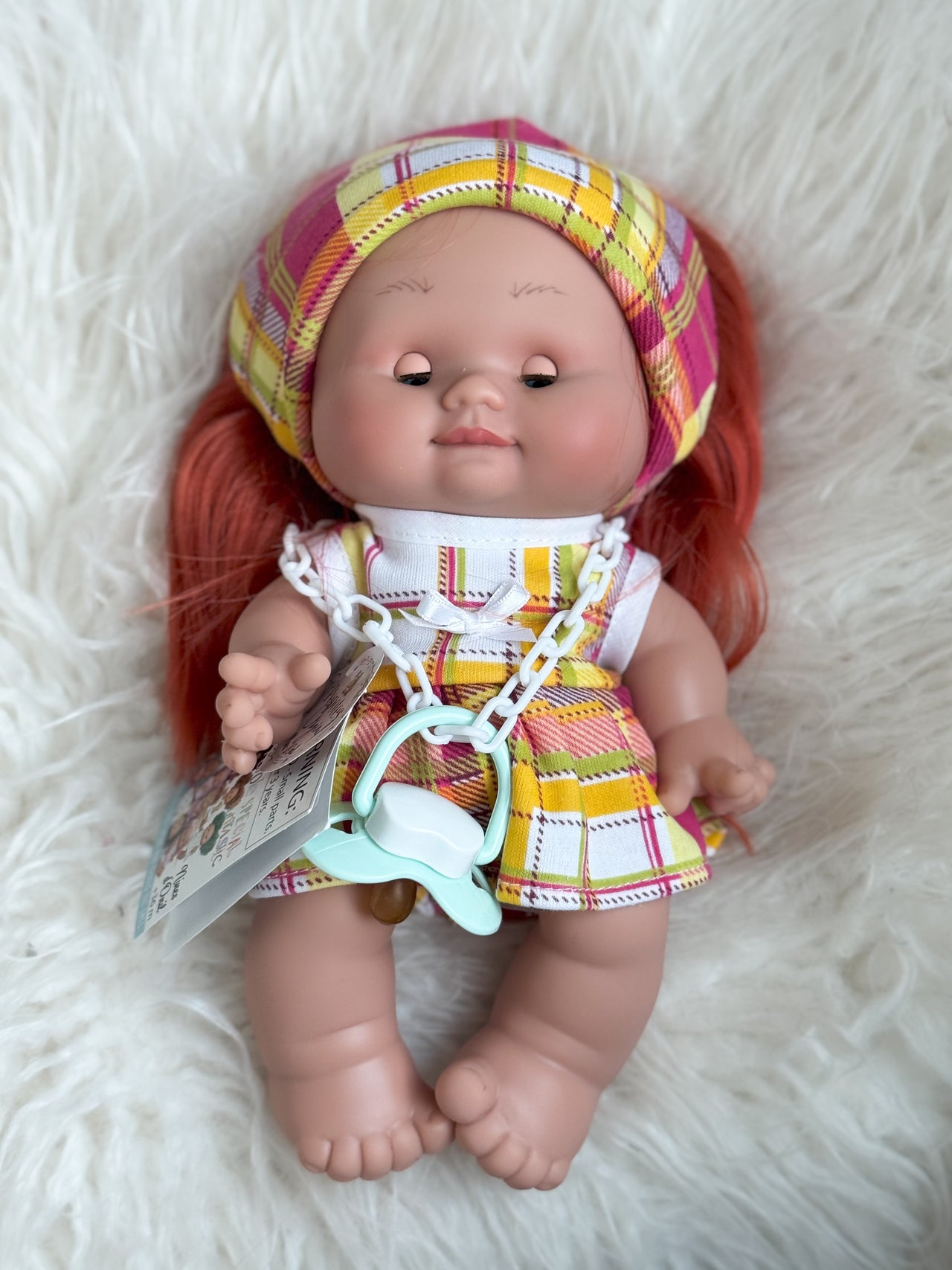 Abigail - Authentic Pepotes Sleepy 10.2" Girl Doll with Red Hair